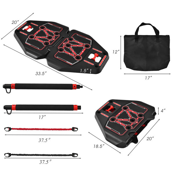 All-in-One Portable Push-up Board with Bag product image