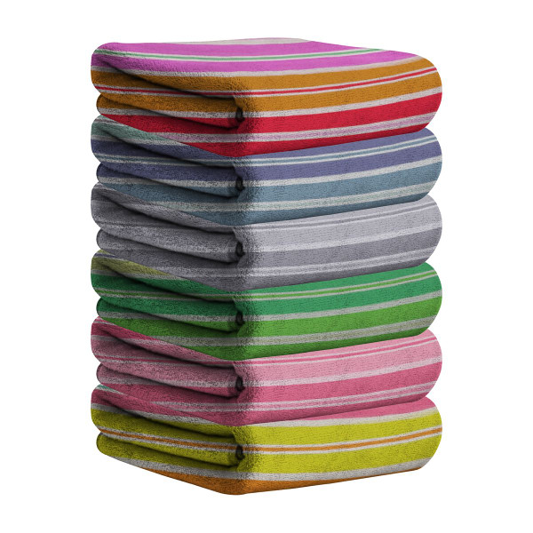 28 x 60-Inch Ultra-Soft Bright Printed Velour Lightweight Towel (4-Pack) product image