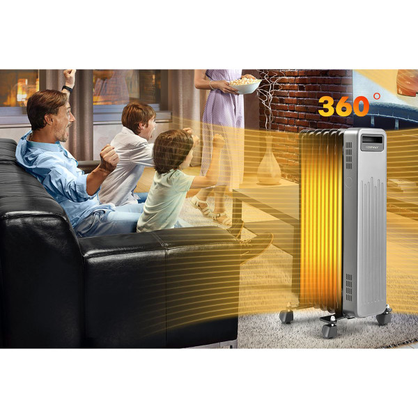 1500W Portable Oil-Filled Radiator Heater product image