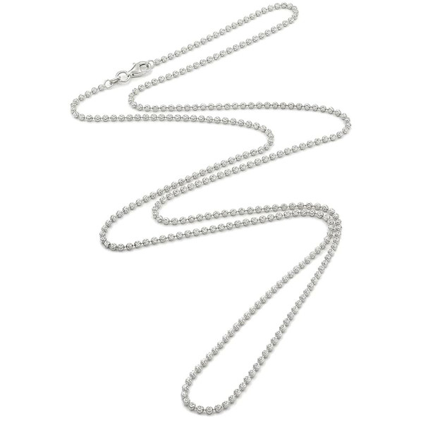 .925 Sterling Silver Italian Moon Cut Ball Chain product image