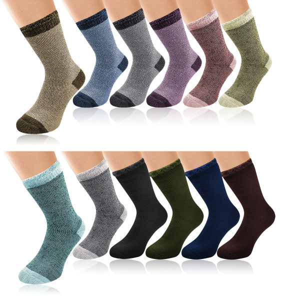 Unisex Insulated Brushed Lining Winter Thermal Socks (3-Pair) product image