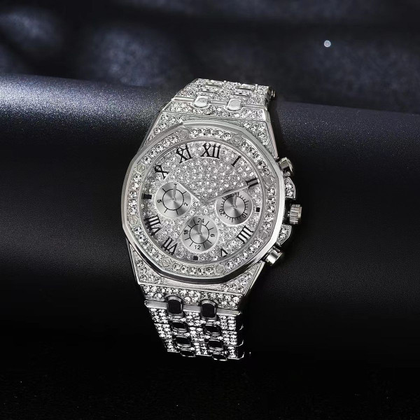 Iced Out Luxury Chronograph Men Watch product image