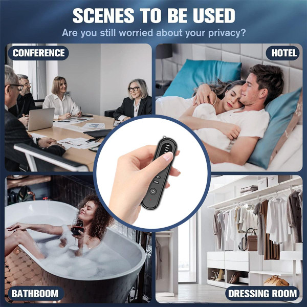 Portable  Hidden Camera Detectors Anti Spy Detector Bug Spy Camera Finder Signal Scanner GPS Car Tracker Listening Devices Detector for Office,Airbnb,Hotels,Bathroom product image