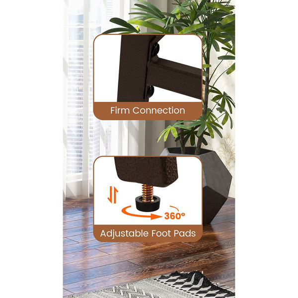 PU Leather Upholstered Saddle Seat Barstools with Footrest (Set of 2) product image