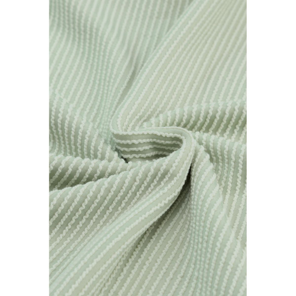 Women's Ribbed Roll-Tab Sleeve Chest Pocket Oversized Top product image