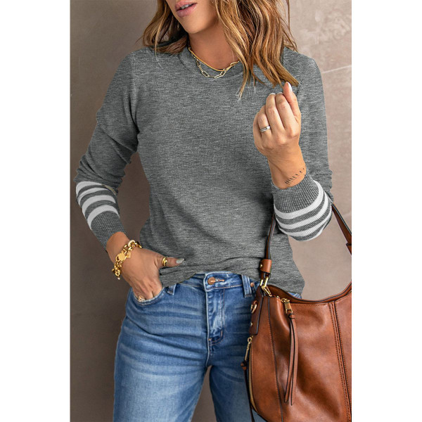 Women's Striped Sleeve Knit Sweater product image