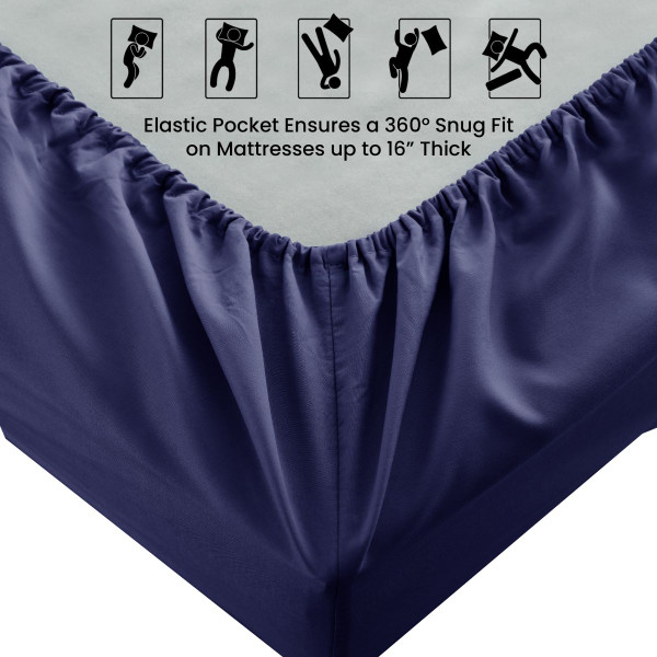 Premium Soft 16-Inch Deep Pocket Fitted Sheet product image