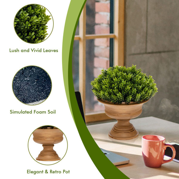 Goplus 4-Pack Artificial Mini Plant Greenery Decor product image