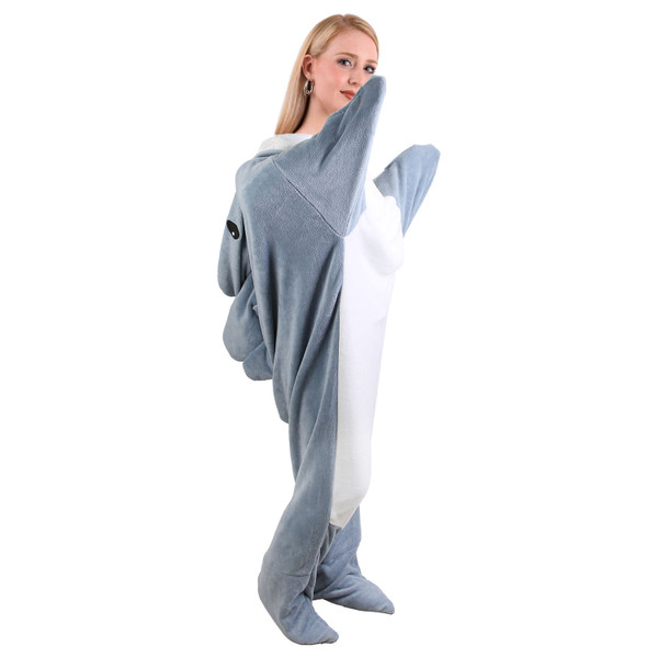 Kids' Shark Wearable Hooded Blanket by NewHome™ product image