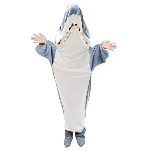 Kids' Shark Wearable Hooded Blanket by NewHome™ product image