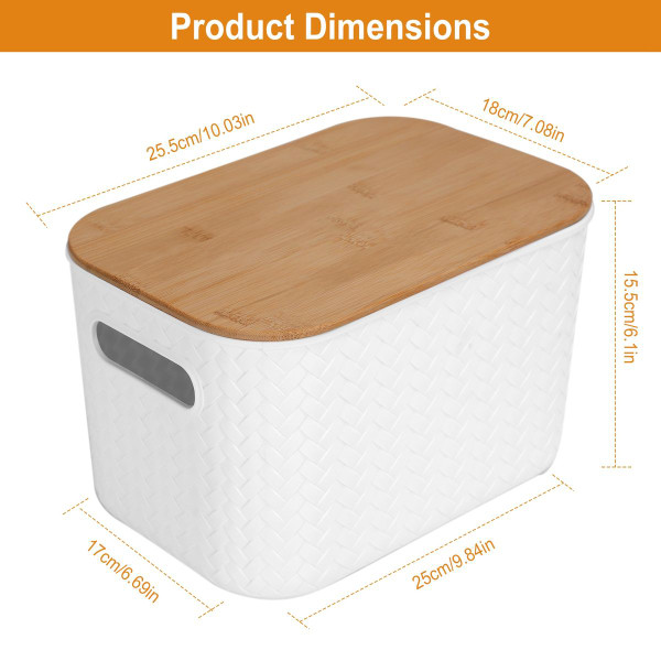 NewHome™ Storage Bin with Bamboo Lid (2-Pack) product image