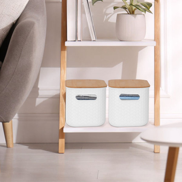 NewHome™ Storage Bin with Bamboo Lid (2-Pack) product image