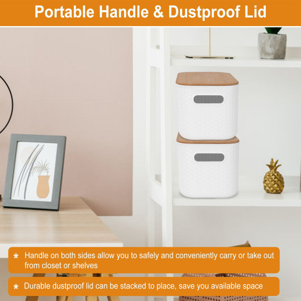 NewHome™ Storage Bin with Bamboo Lid (2-Pack) product image