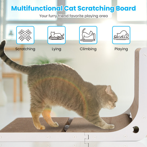 iMounTEK® L-Shaped Cat Scratcher Bed product image