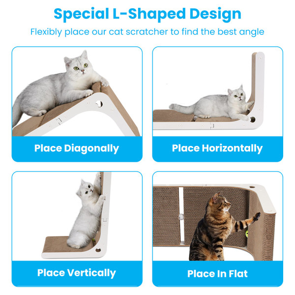 iMounTEK® L-Shaped Cat Scratcher Bed product image