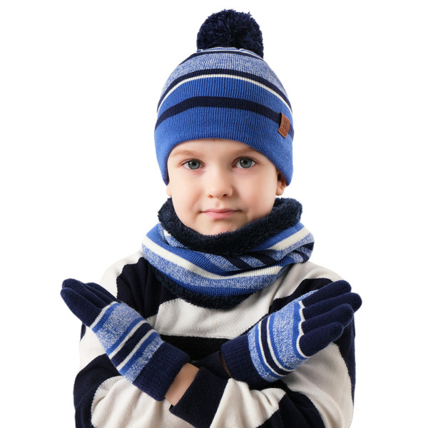 N'Polar™ Kids' Knitted Hat, Scarf, and Gloves product image