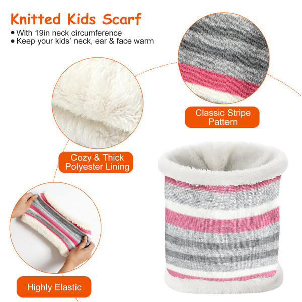 N'Polar™ Kids' Knitted Hat, Scarf, and Gloves product image