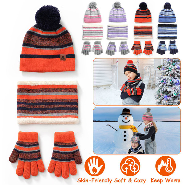 N'Polar™ Kids' Knitted Hat, Scarf, and Gloves product image
