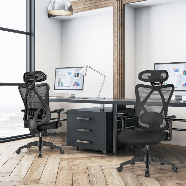 Goplus Ergonomic High Back Mesh Office Chair with Adjustable Lumbar Support product image