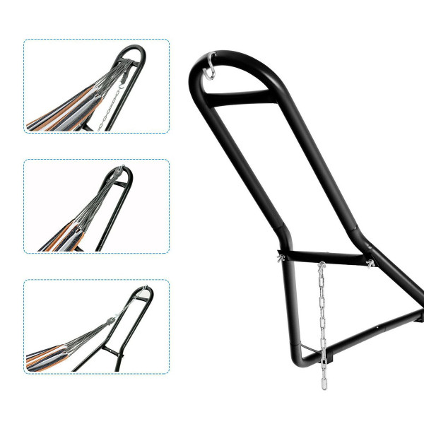 Indoor & Outdoor Hammock Steel Frame with Hanging Hooks product image