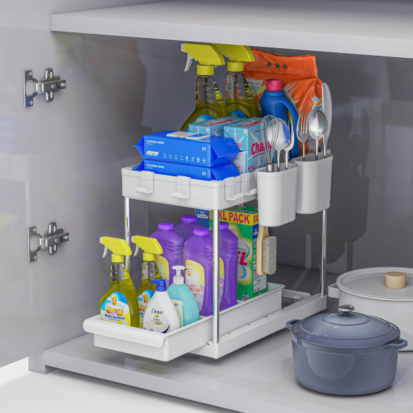 Under Sink 2-Shelf Organizer with Drawer product image