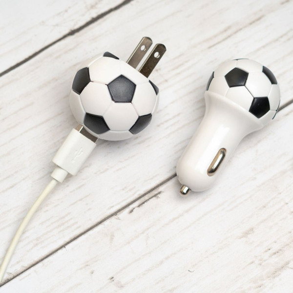 Soccer Ball USB & Car Charger Set (1- or 2-Pack) product image
