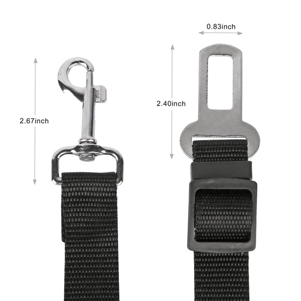 Adjustable Pet Dog Seat Belt Leash (2-Pack) product image