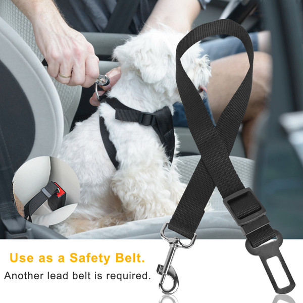 Adjustable Pet Dog Seat Belt Leash (2-Pack) product image