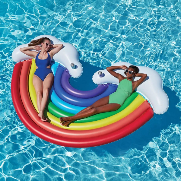 Member's Mark 2-Person Rainbow Float with 2 Cupholders product image