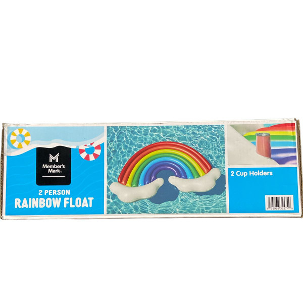 Member's Mark 2-Person Rainbow Float with 2 Cupholders product image