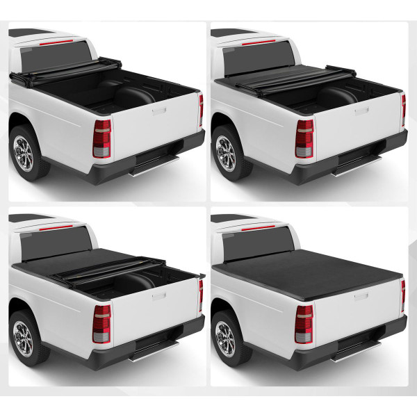 6.5-Foot Soft Quad-Fold Truck Bed Tonneau Cover for Ford F150 product image