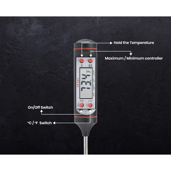 Cheer Collection® Instant Read Digital Food Thermometer (2-Pack) product image