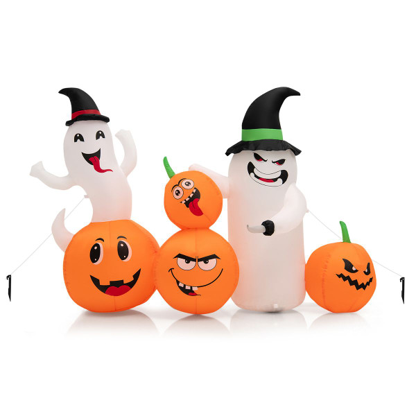 Inflatable Pumpkin and Ghost Halloween Decoration  product image