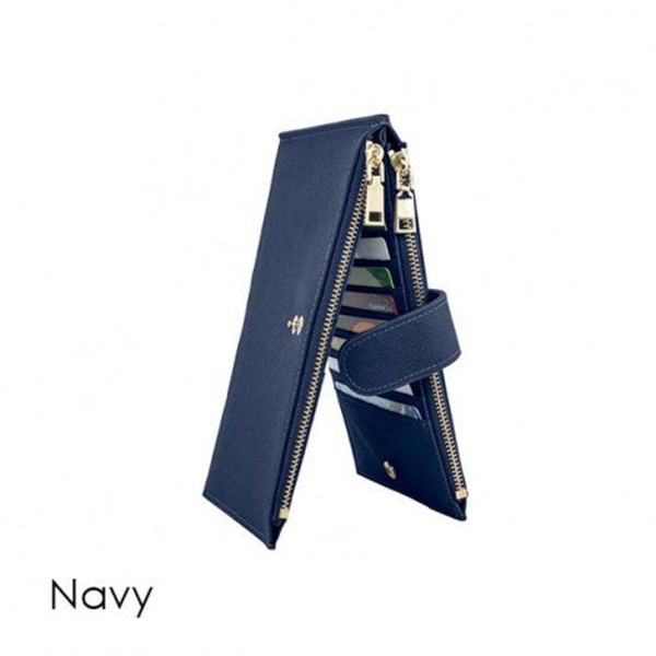 RFID Blocking Multi Card Case Wallet with Zipper Pocket product image