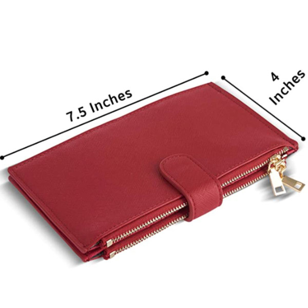 RFID Blocking Multi Card Case Wallet with Zipper Pocket product image