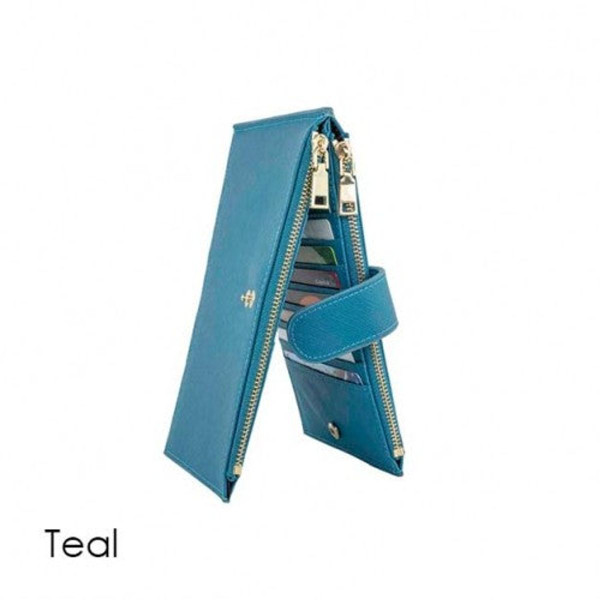 RFID Blocking Multi Card Case Wallet with Zipper Pocket product image