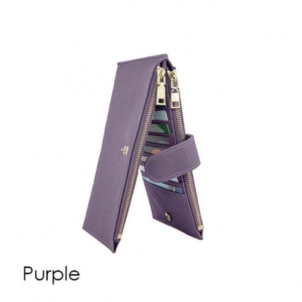 RFID Blocking Multi Card Case Wallet with Zipper Pocket product image