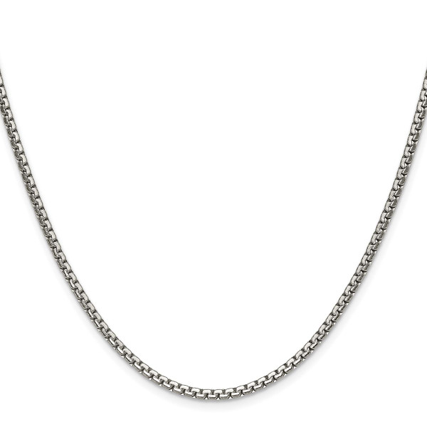 Stainless Steel Polished 2.5mm Box Chain Necklace product image