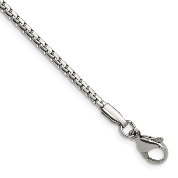 Stainless Steel Polished 2.5mm Box Chain Necklace product image