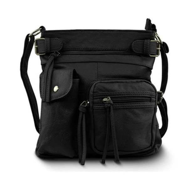 Super Soft Genuine Accent Top Belt Leather Crossbody Bag  product image