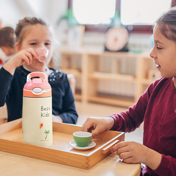 iMounTEK® Kids' Insulated Stainless Steel Water Bottle with Straw Lid product image