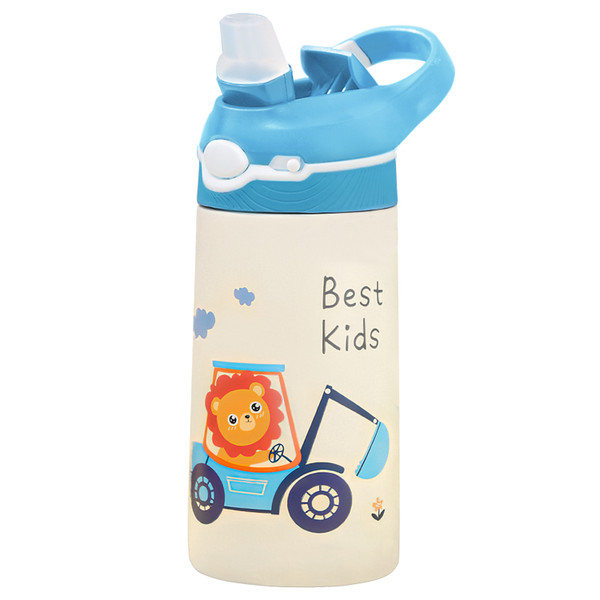 iMounTEK® Kids' Insulated Stainless Steel Water Bottle with Straw Lid product image