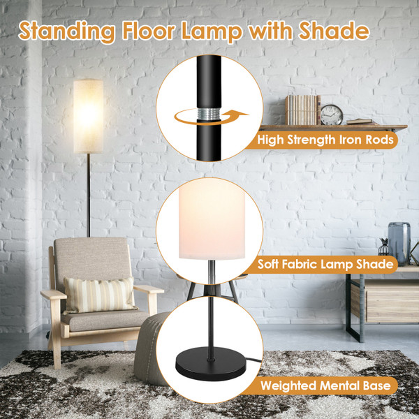 iMounTEK® Elegant Floor Lamp with Shade product image