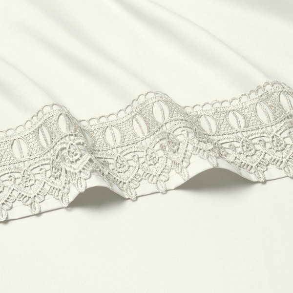 4-Piece Bamboo Comfort Lace Crochet Embroidery Sheet Set product image