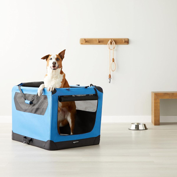 Folding Portable Soft Pet Dog Crate Carrier Kennel by Amazon Basics® product image