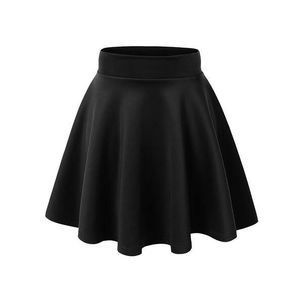 Women's Basic Stretchy Flared Casual Skater Skirt product image