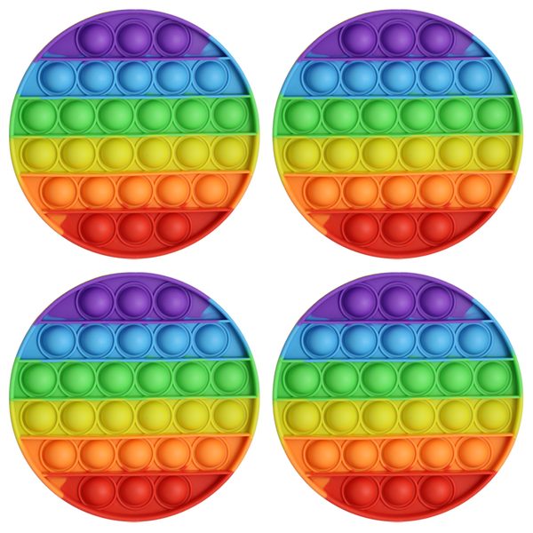 Anti-Stress Rainbow Bubble Pop-It Fidget Toy (1- to 5-Pack) product image