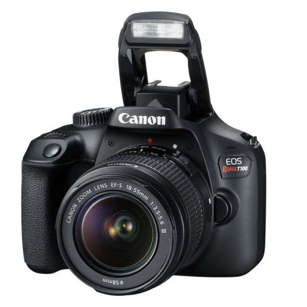 Canon EOS Rebel T100 DSLR Camera with EF-S 18-55mm f/3.5-5.6 DC III Lens product image