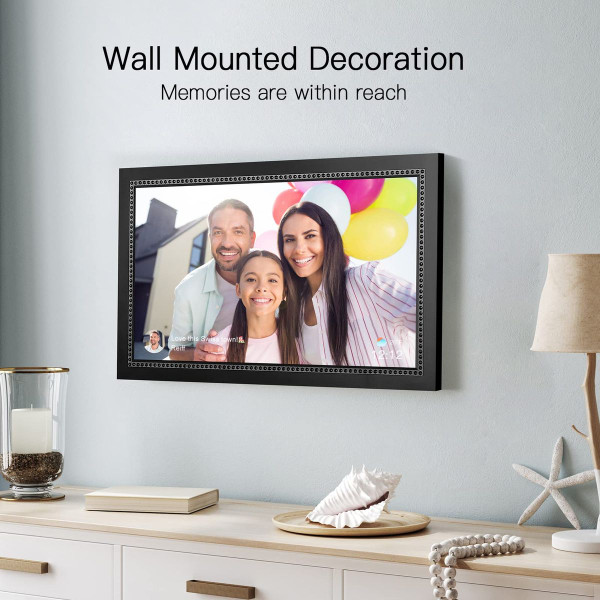 Digital Picture Frame 15.6 Inch Large Digital Photo Frame with 1920 * 1080 IPS Full HD Touchscreen, Humblestead 32GB WiFi Smart Frame Share Photos and Videos Instantly from Anywhere via Frameo App product image