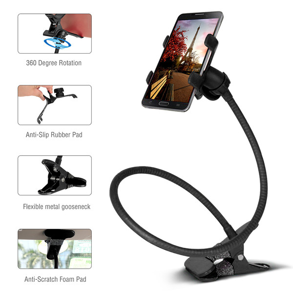 360° Gooseneck Clip Phone Holder product image